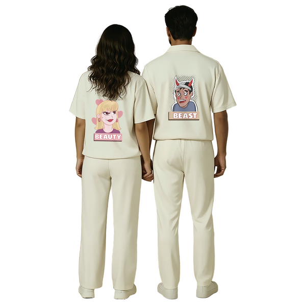 Beauty and the Beast Oversized Couple Co-Ord Set