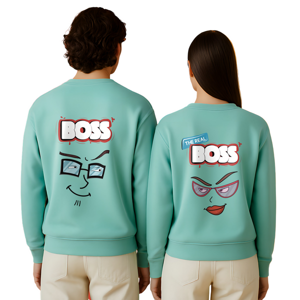 Boss and Real Boss Couple Sweatshirt
