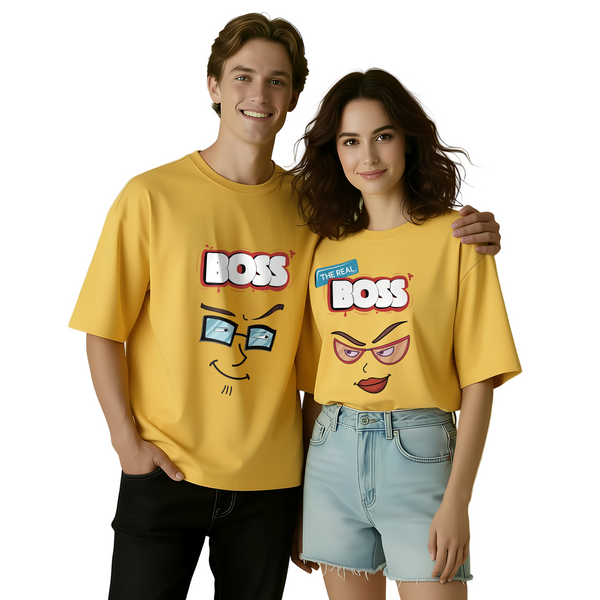 Boss and the Real Boss Oversized Couple Tee