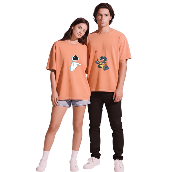 Drawn in Love Oversized Couple Tee