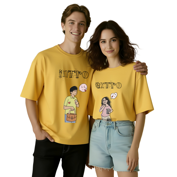 Intro Extro Oversized Couple Tee