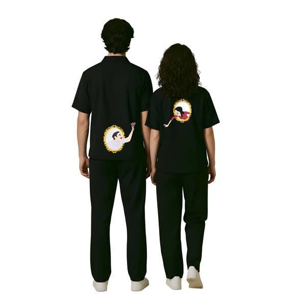 Parallel Hearts Oversized Couple Co-Ord Set