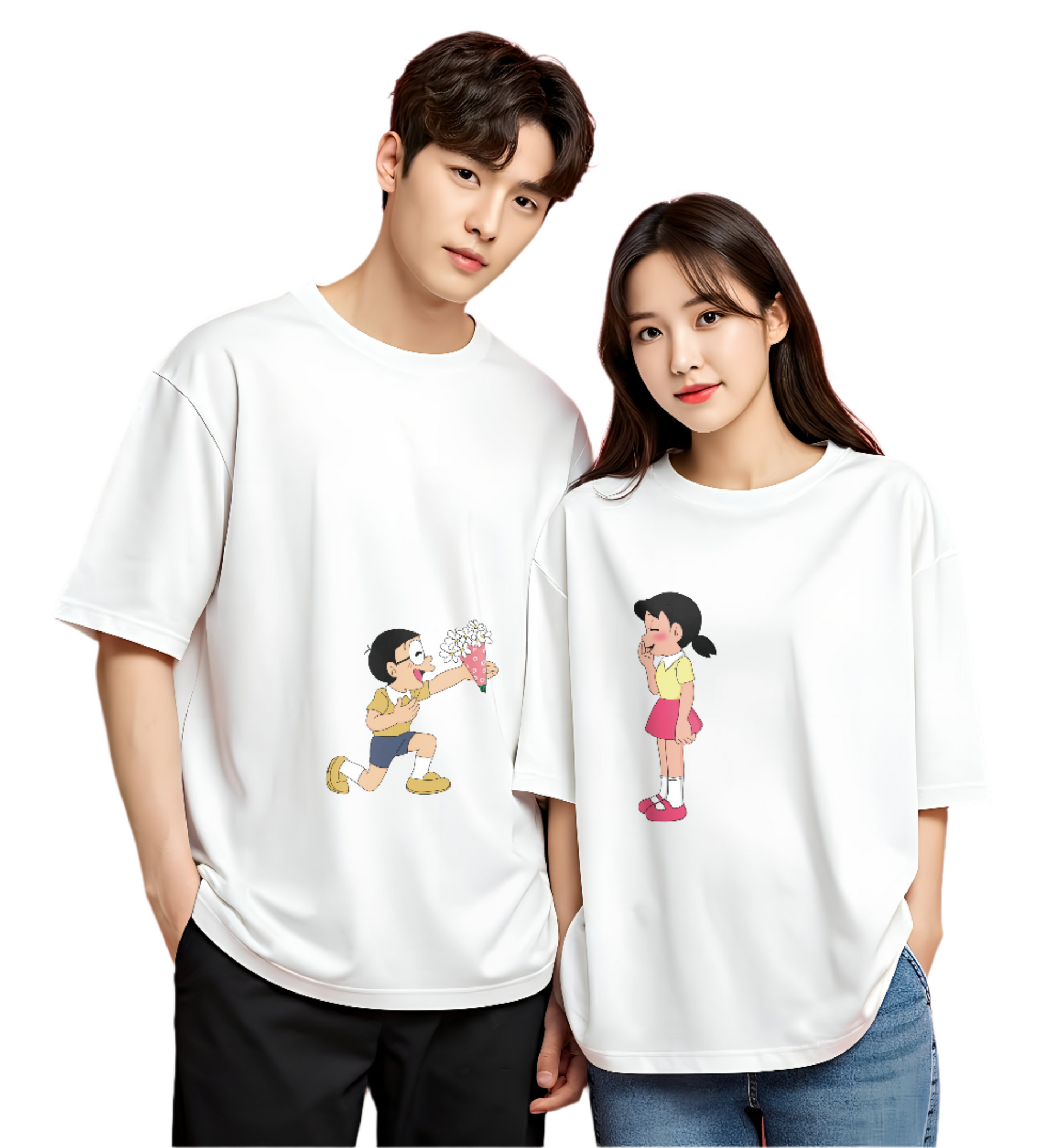 Nobita Shizuka Oversized Couple Tee – Loserz
