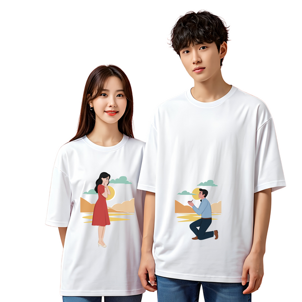 The Moment Oversized Couple Tee