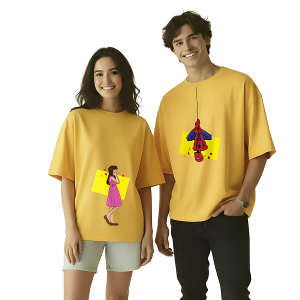 Spiderman and the Jane Oversized Couple Tee